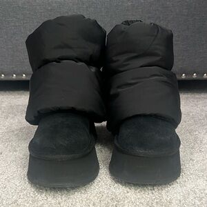 Ugg Black Puffer Platform Boots
